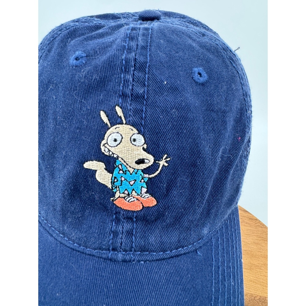 Nickelodeon Rocko's Hat Cap Modern Life Embroidered Blue Dad Hat Cap 2017 Viacom - Picture 2 of 14